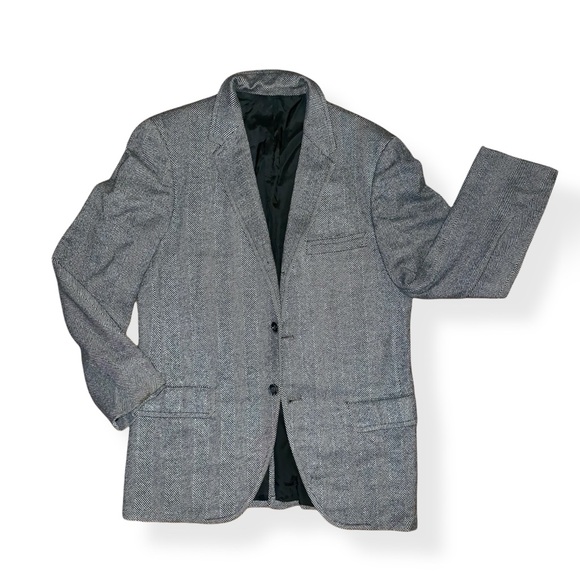 v i n t a g e :: 60s Cashmere Herringbone Tweed Blazer ACWA Union - Picture 12 of 15